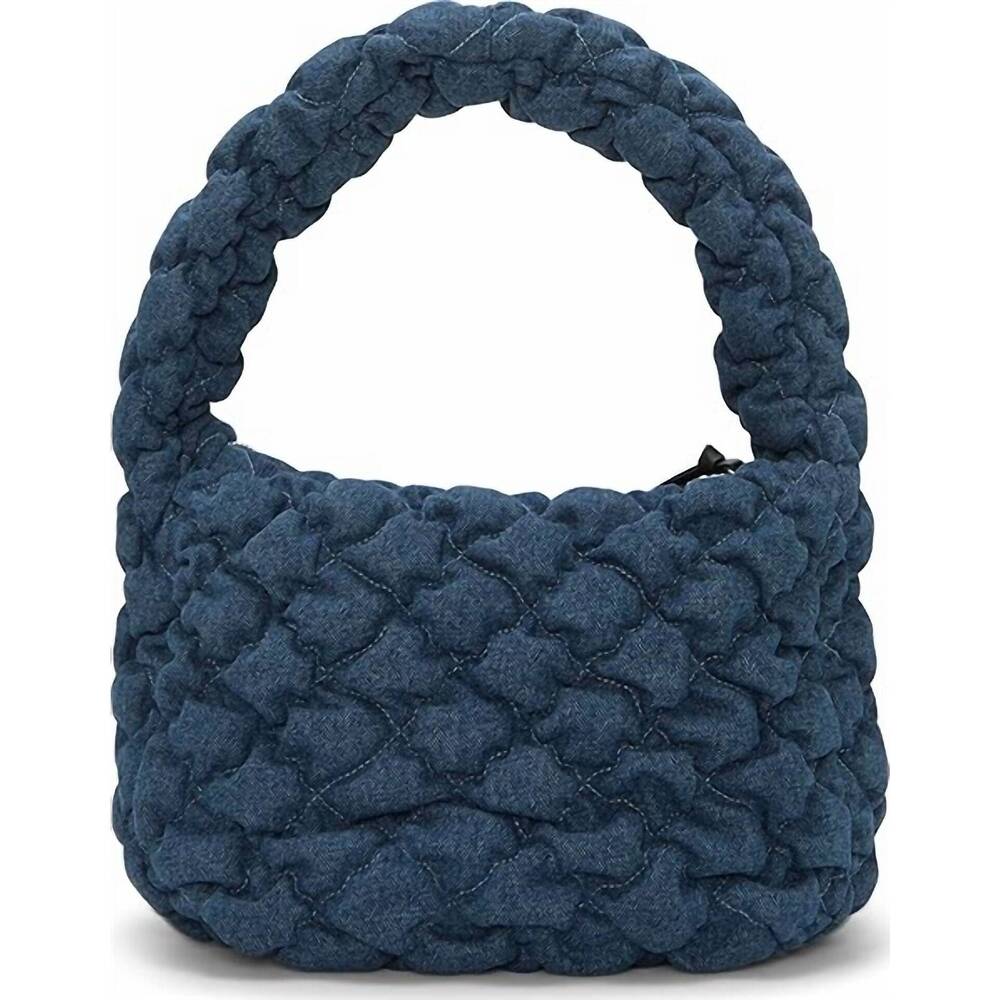 NEW LUCKY BRAND women's joan quilted tote bag in dark blue - Picture 2 of 4